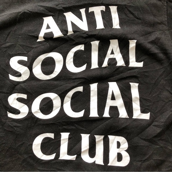 Authentic Anti Social Social Club Black Hoodie - Picture 11 of 11